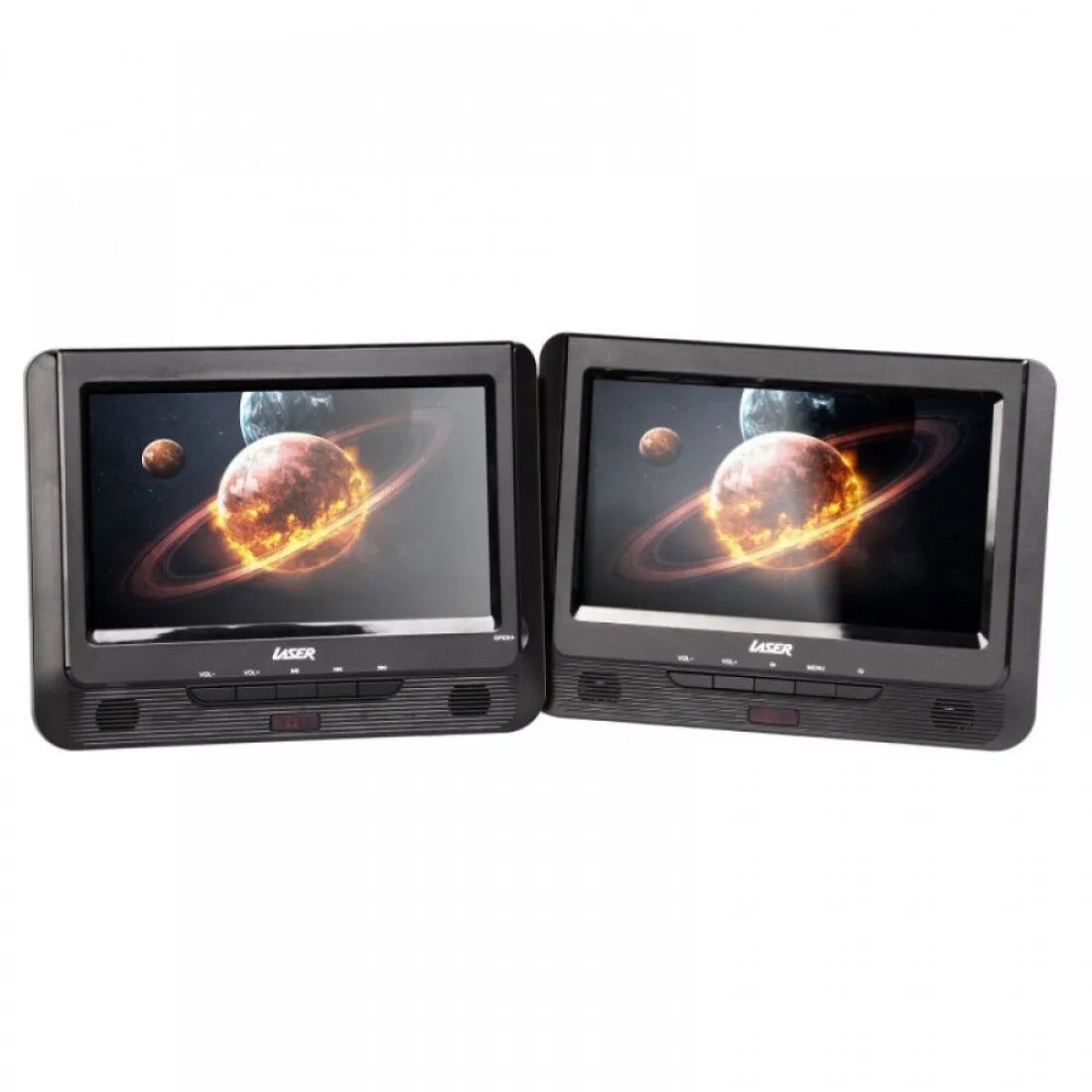 Laser Dual Screen Portable 9'' DVD Player - DVD-PT9-DUALD - N08936