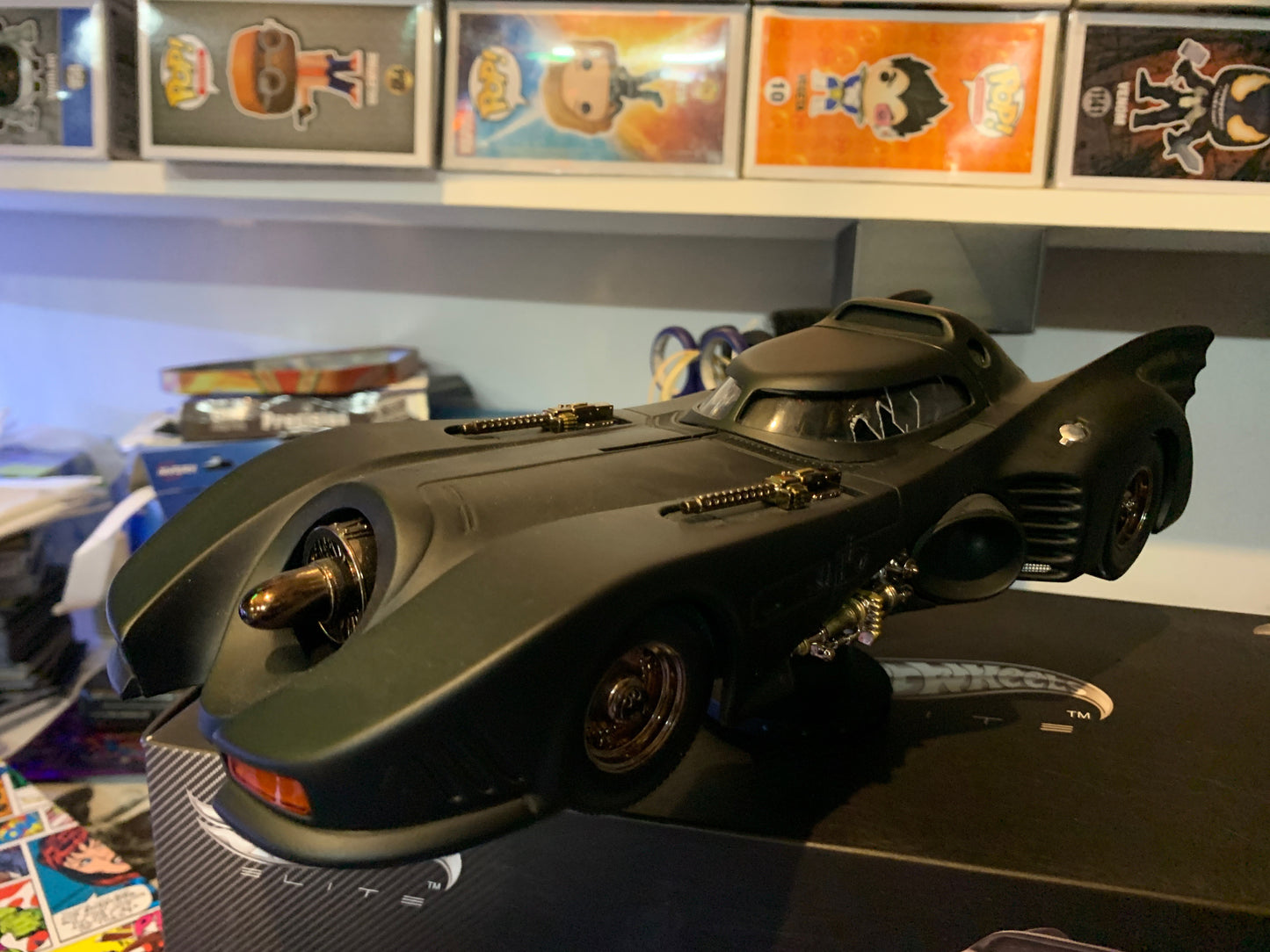 Hot Wheels Elite Batman Returns Batmobile (1:18 Scale)