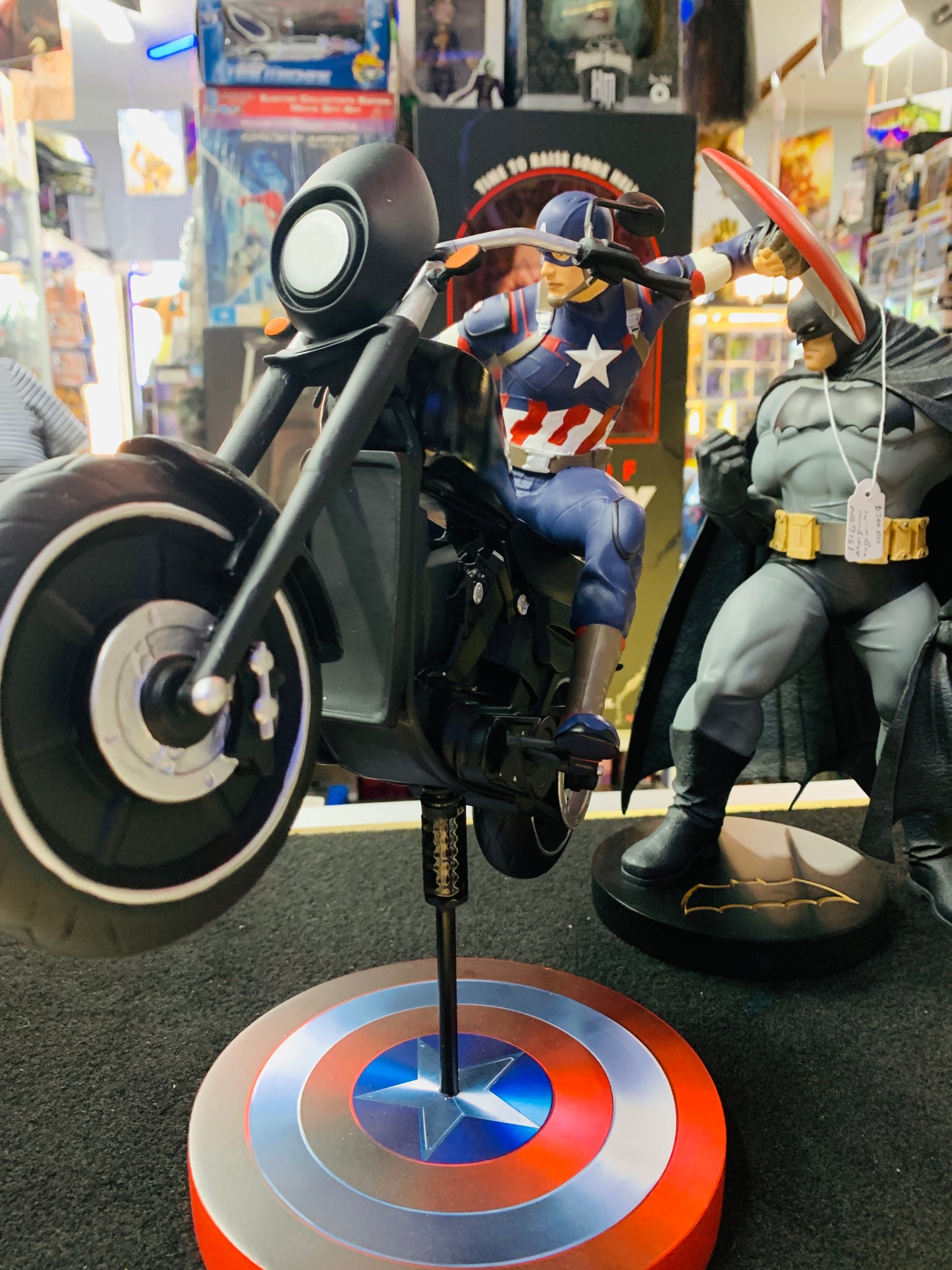 Captain America on the bike numbered 188 comes with box pick up only