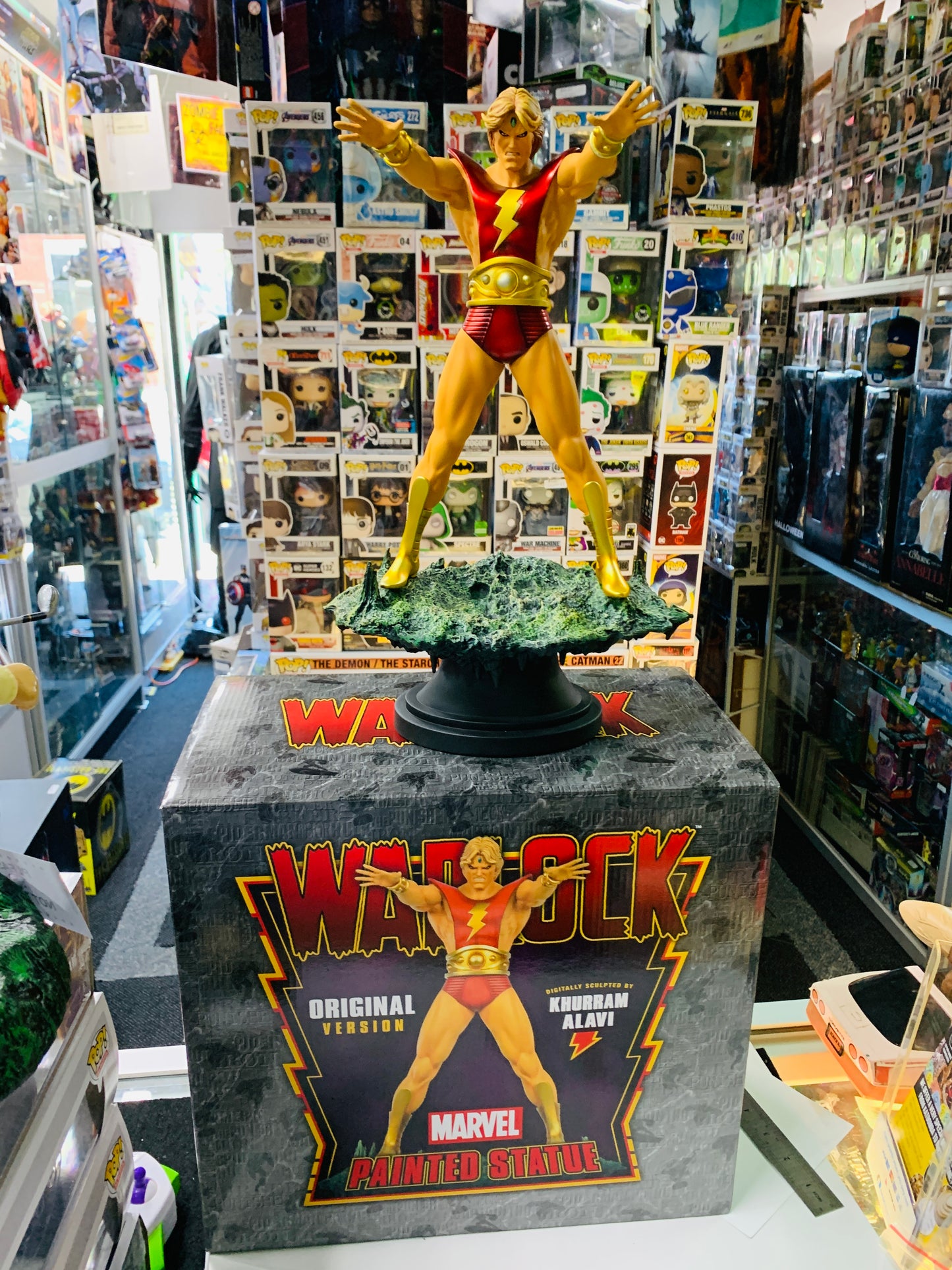 Warlock statues bowen designs plus box numbered