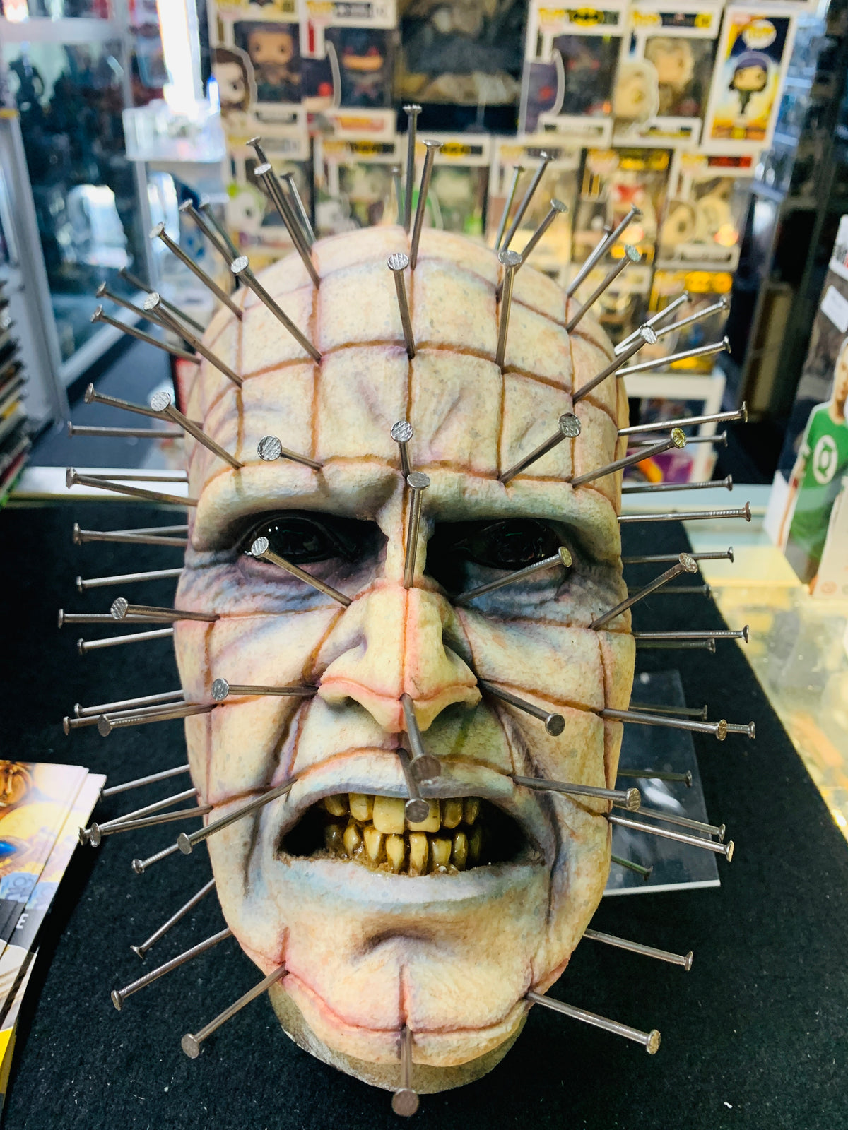 Hellraiser pinhead signed and dated around 10 inch in lends great prop