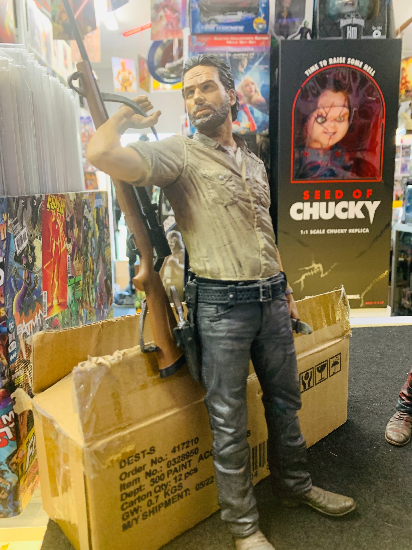 Walking dead Rick Grimes 10 inch figurine no box