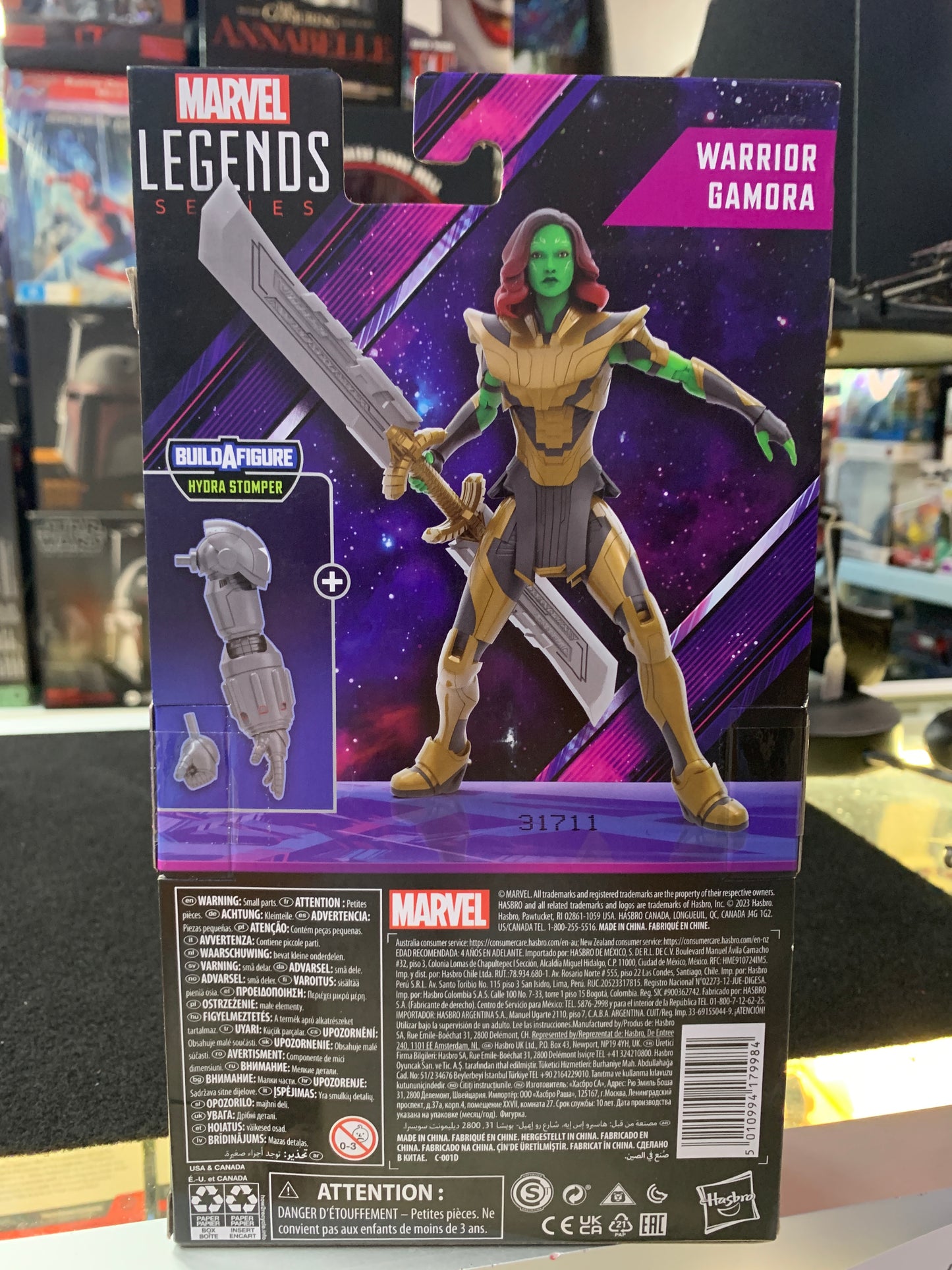 Marvel legends series warrior Gamora built a figure