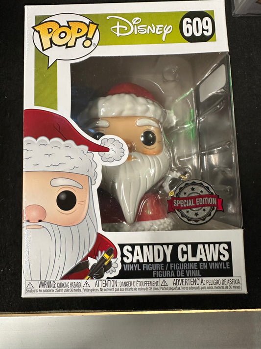 FUNKO POP DISNEY SANDY CLAUSE #609 SPECIAL EDITION