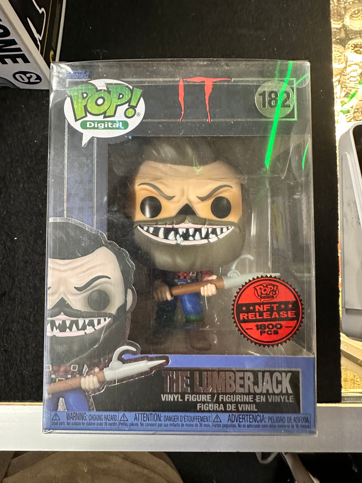 FUNKO POP IT THE LUMBERJACK #182 NFT RELEASE 1800 PCS