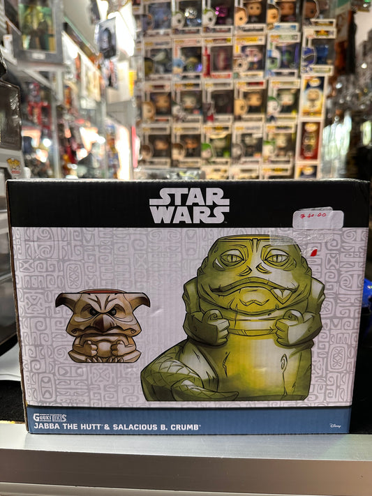 STAR WARS GEEKI TIKIS JABBA THE HUTT & SALACIOUS B. CRUMB