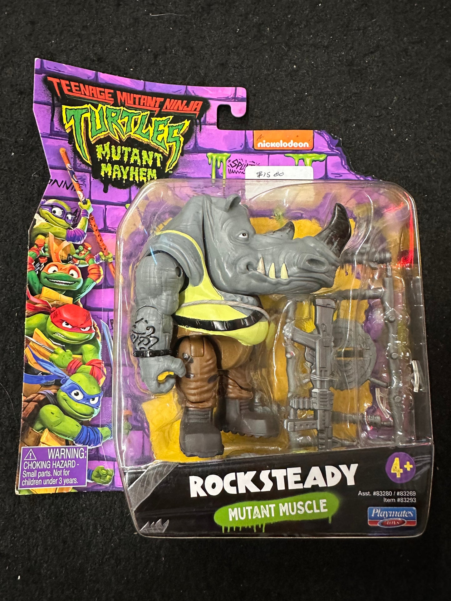 TEENAGE MUTANT NINJA TURTLES MUTANT MAYHEM ROCKSTEADY MUTANT MUSCLE