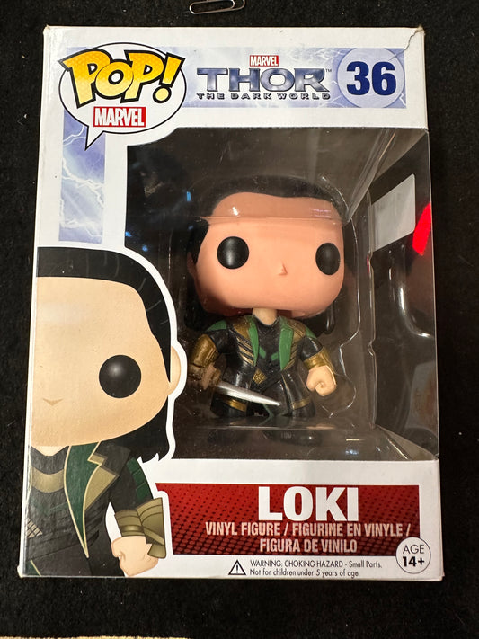 FUNKO POP MARVEL THOR THE DARK WORLD LOKI #36