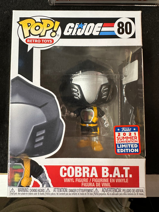 FUNKO POP GIJOE COBRA B.A.T LIMITED EDITION #80