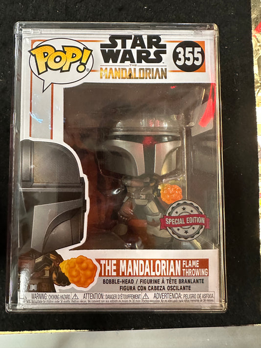 FUNKO POP STAR WARS THE MANDALORIAN (FLAME THROWING) # 355 SPECIAL EDITION