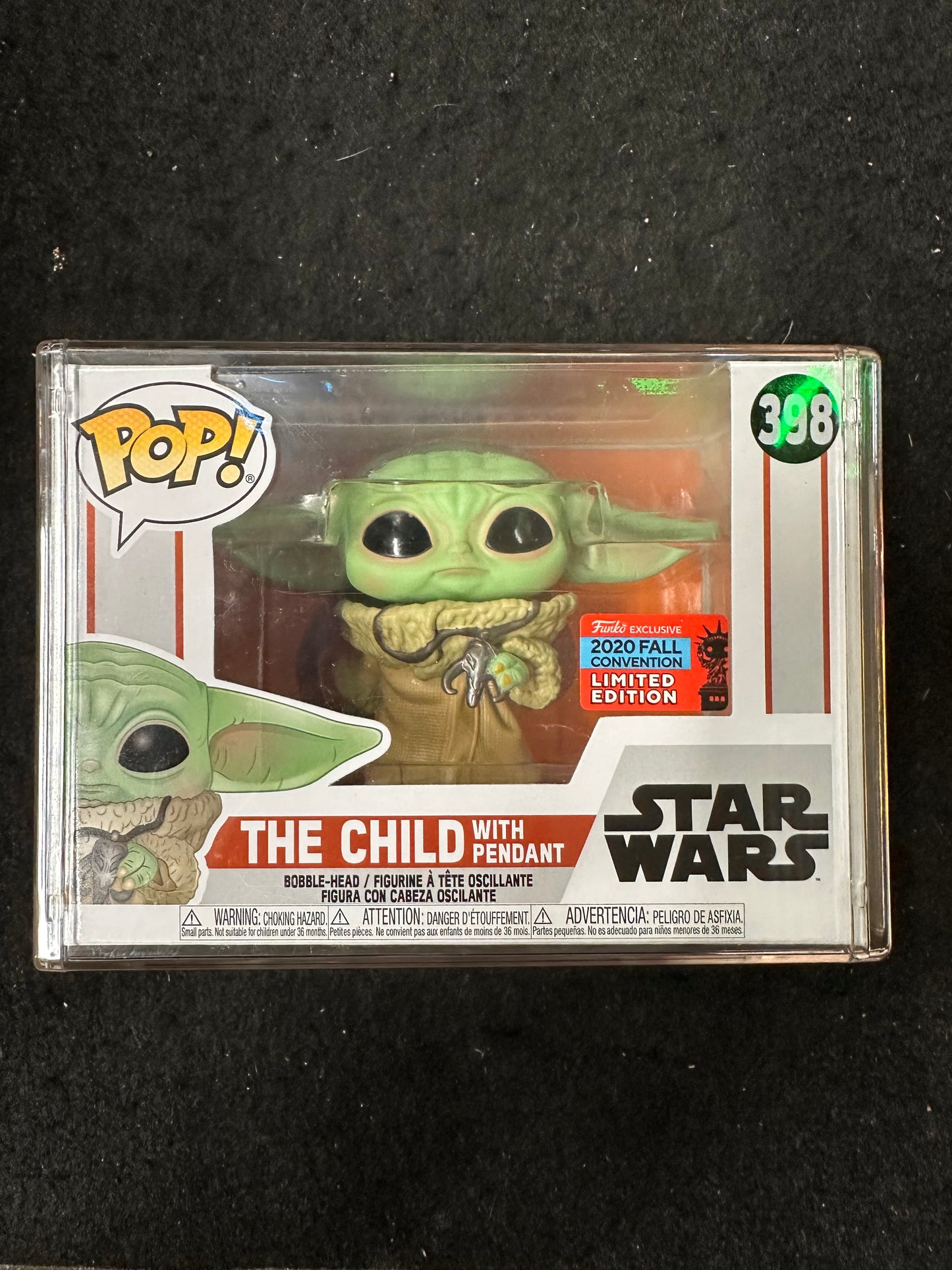 FUNKO POP STAR WARS THE CHILD WITH PENDANT #398 LIMITED EDITION