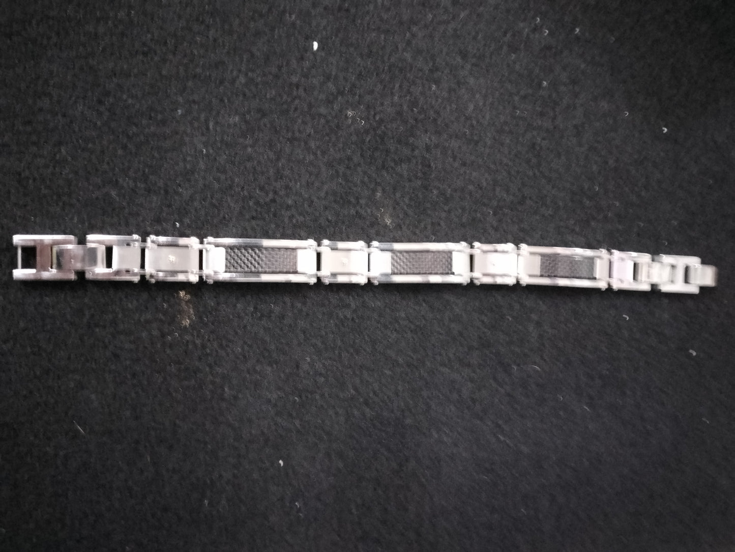 M+Y Steel Carbon And Stainless Steel Mens Bracelet - 1011