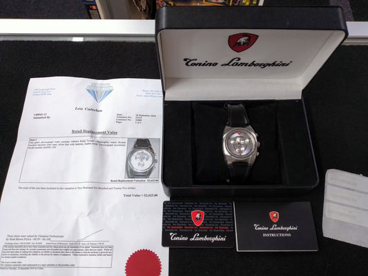 Tonino Lamborghini En0381.102 Chronograph Watch + Valuation = $2625.00 - N06536