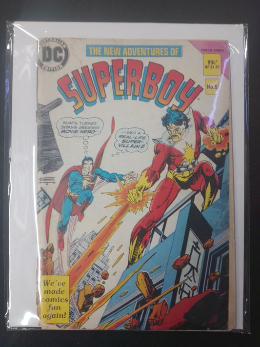 The New Adventures Of Superboy No 5 DC Comic Book - N07950