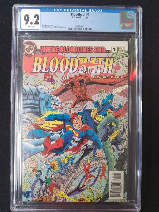 Bloodbath Part One Of Two Comic Book 12/93 - Graded 9.2 - N08504