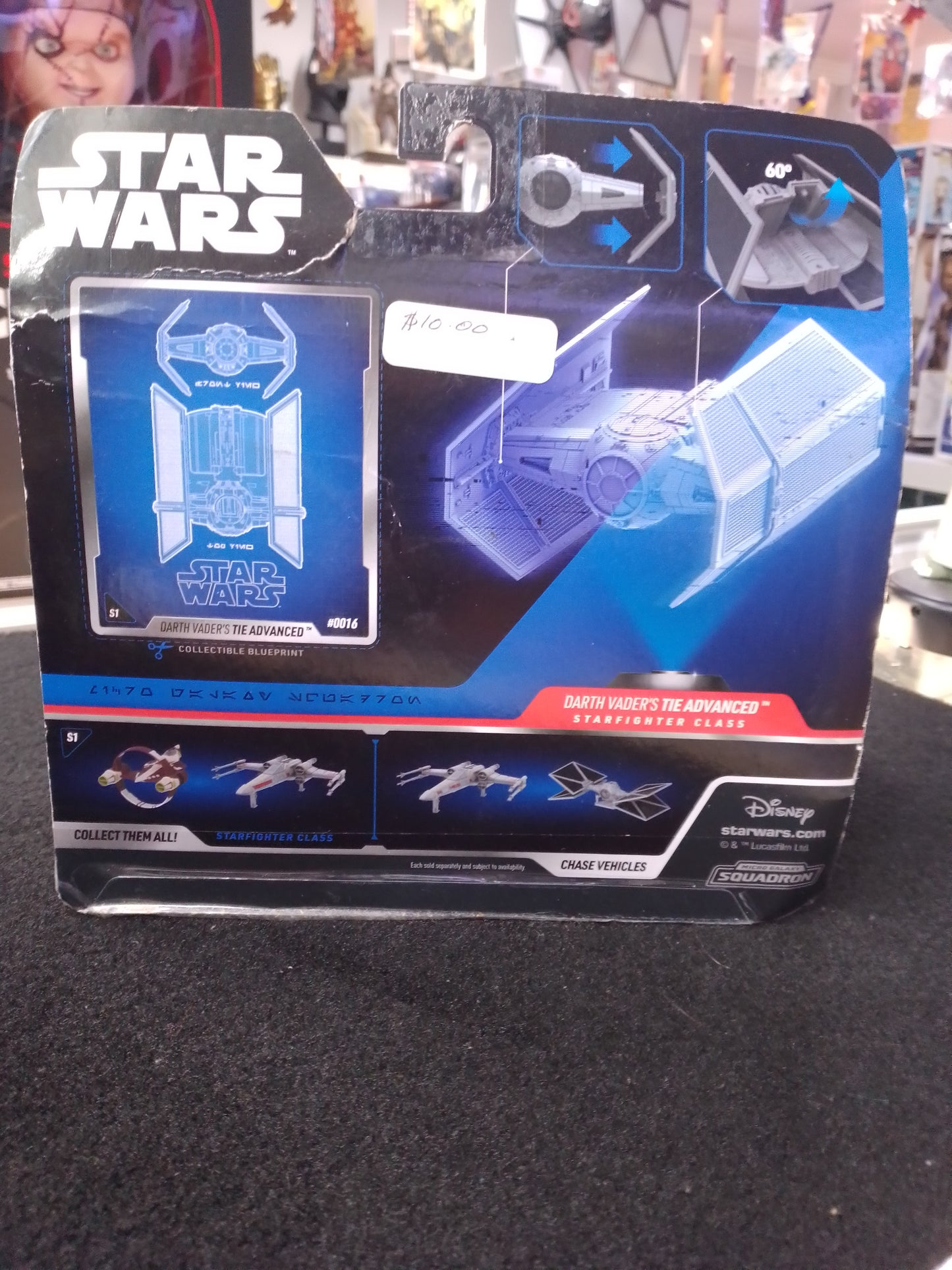 Star Wars Micro Galaxy Squadron Darth Vaders Tie Advanced - N08512