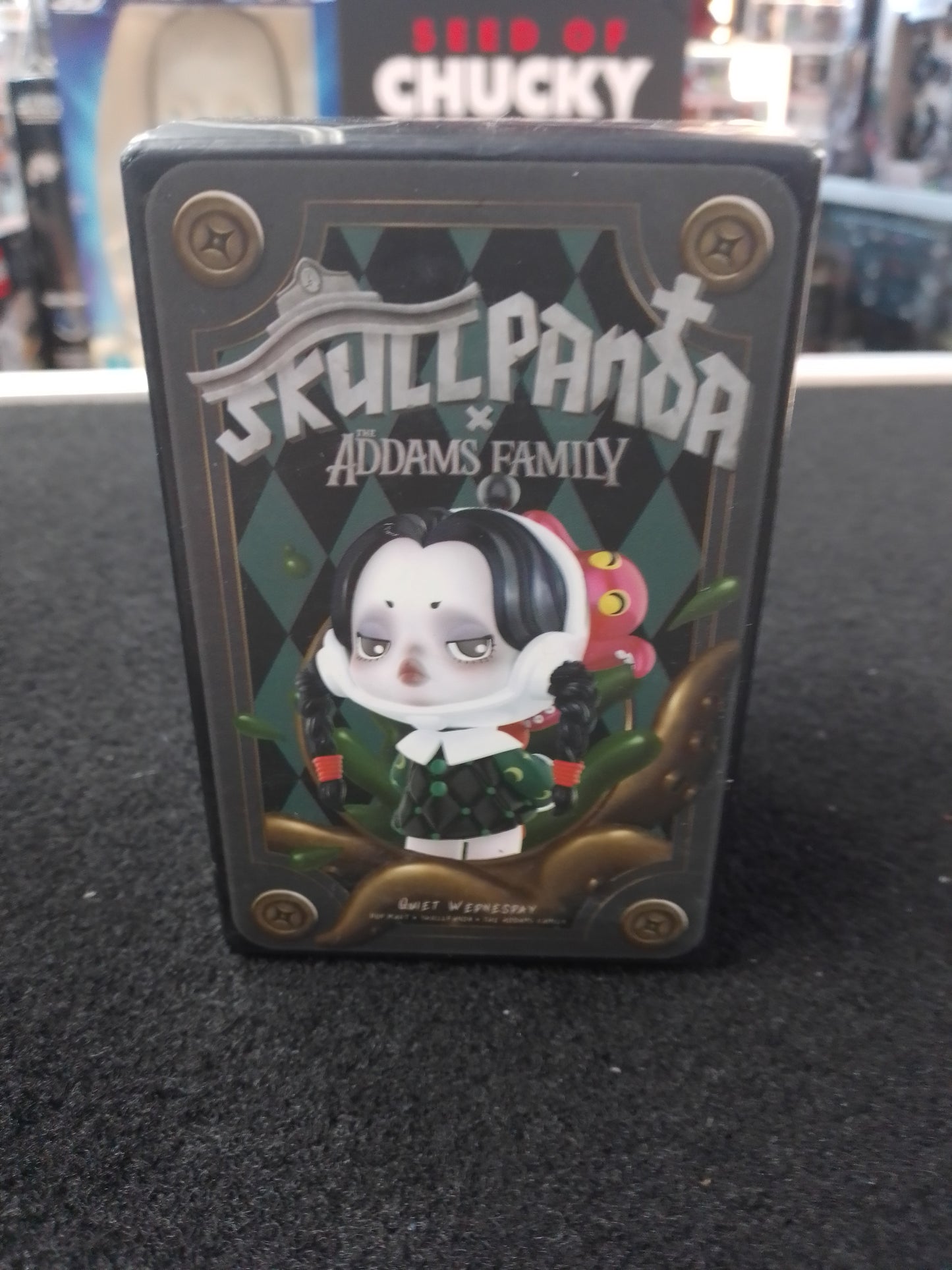 POP MART x SKULLPANDA The Addams Family Quiet Wednesday Mini Figure Toy Doll