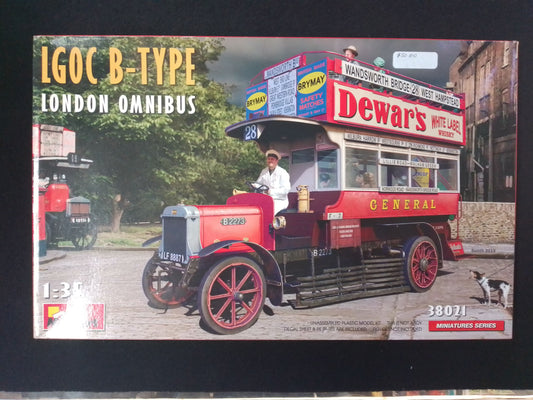 MINI ART LGOC B-TYPE LONDON OMNIBUS 38021 MODEL KIT - N08638