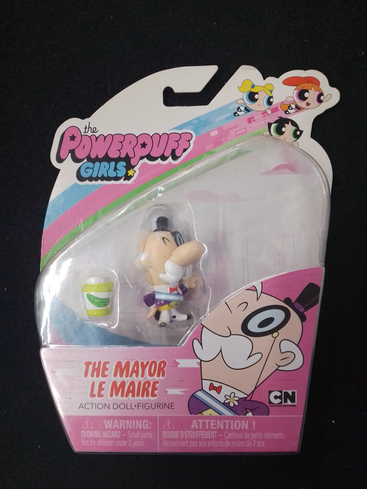 Powerpuff Girls The Mayor Le Maire Action Doll Figurine Spin Master - N09085