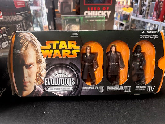 Star Wars Evolutions 3 Figure Pack Anakin Skywalker To Darth Vader