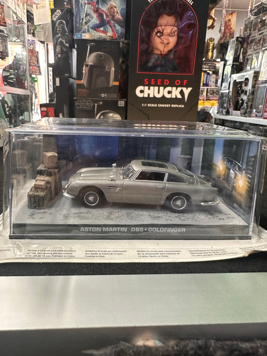 JAMES BOND 007 ASTON MARTIN DB5 IN SILVER GOLDFINGER FACTORY CHASE 1/43 DIECAST