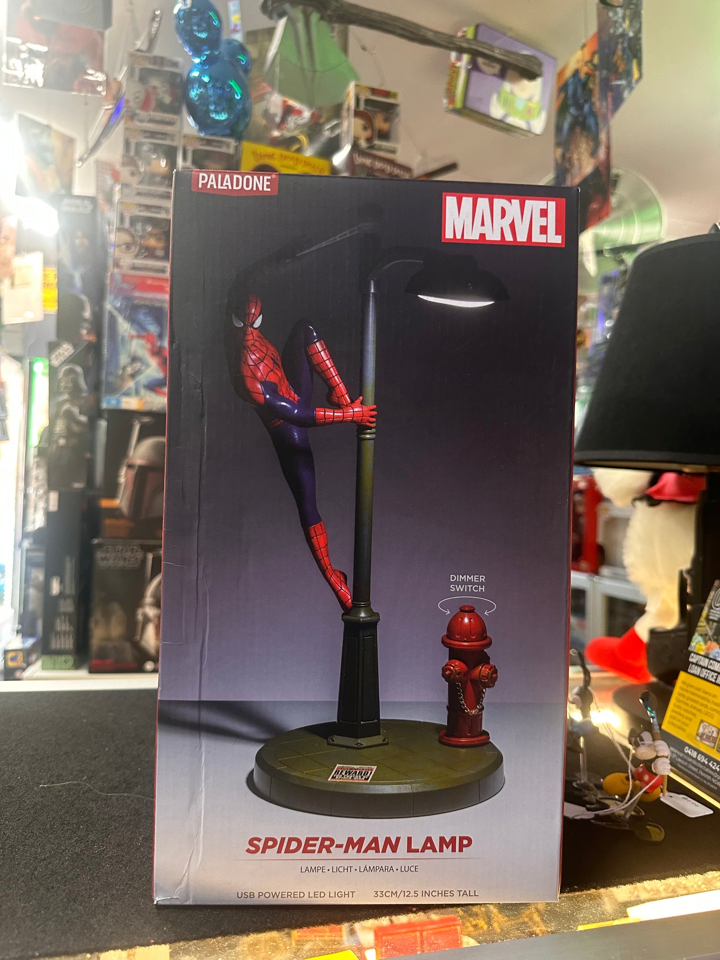 MARVEL SPIDER-MAN LAMP POST DESKTOP LIGHT