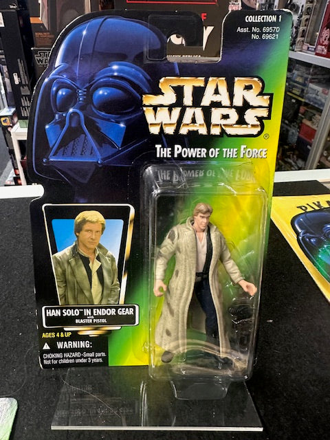 Kenner Star Wars The Power of the Force MOC POTF Fighter Hans Solo in Endor Gear