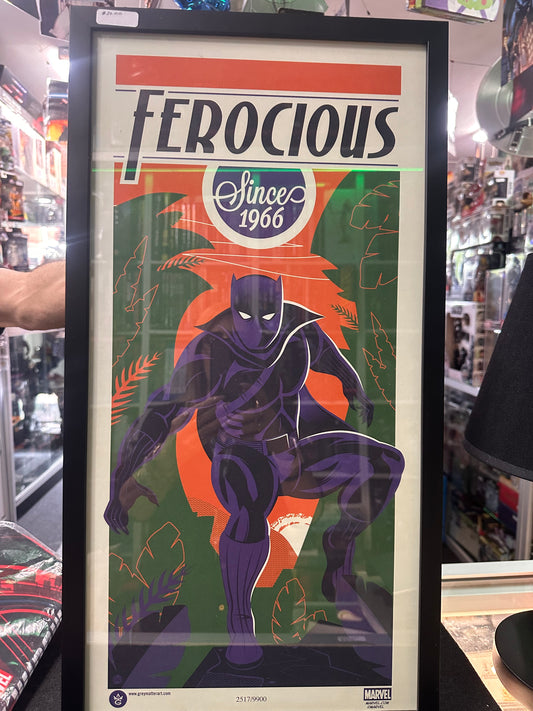 LOOTCRATE BLACK PANTHER ART PRINT DX EXCLUSIVE VARIANT