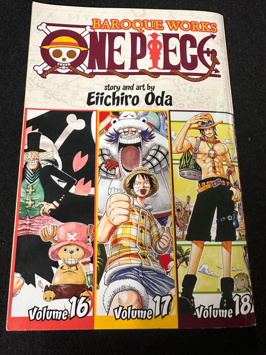 One Piece Baroque Works Vol 16-18 (16-17-18) Manga Book English Omnibus Edition