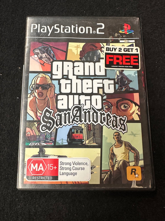 PLAYSTATION 2 GRAND THEFT AUTO SAN ANDREA