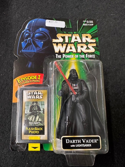 Star Wars The Power of the Force Darth Vader Action Figure with Flashback Photo