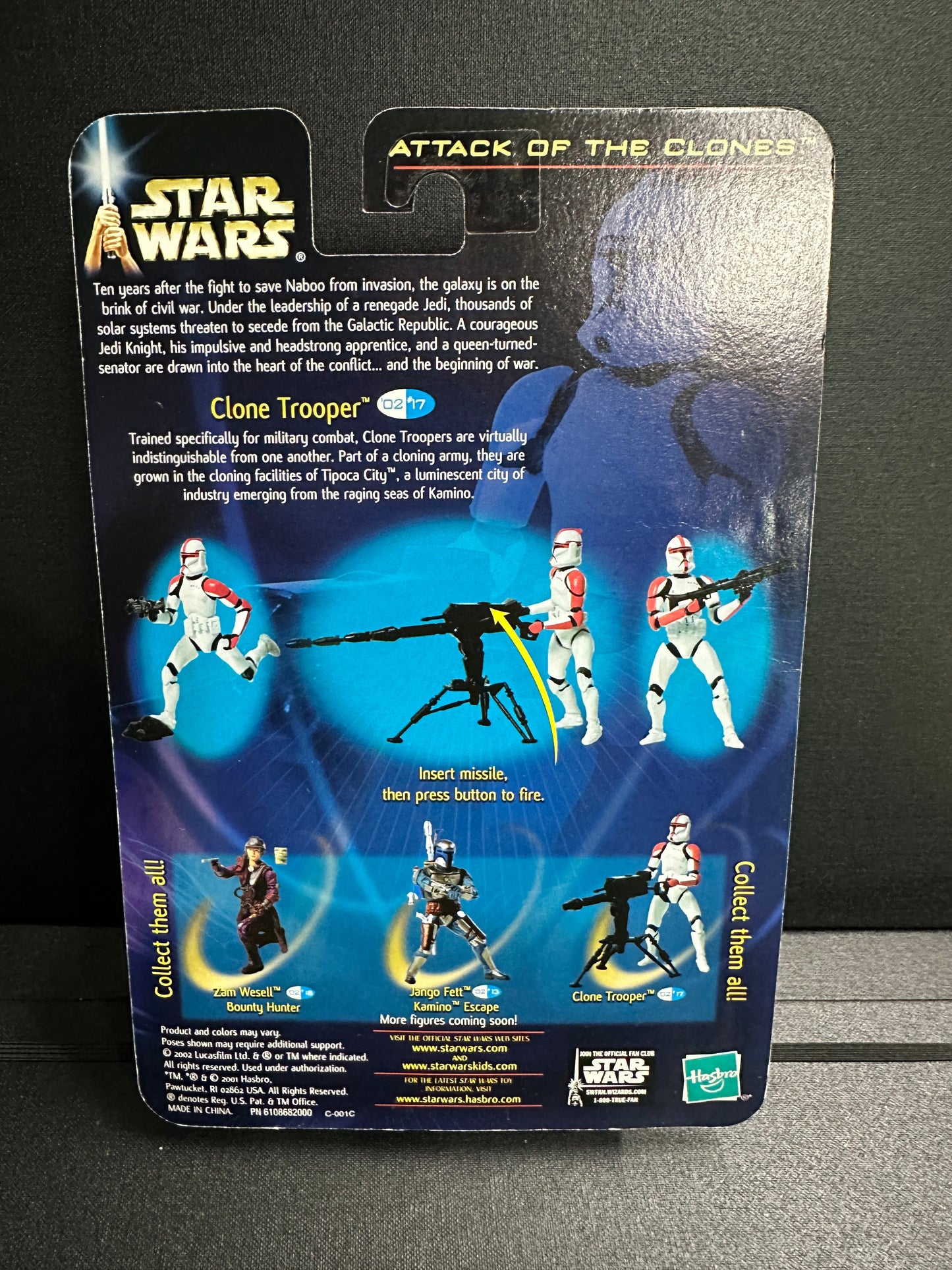 Clone Trooper | 2002 Hasbro Star Wars Attack of the Clones 3.75" Figure Hasbro