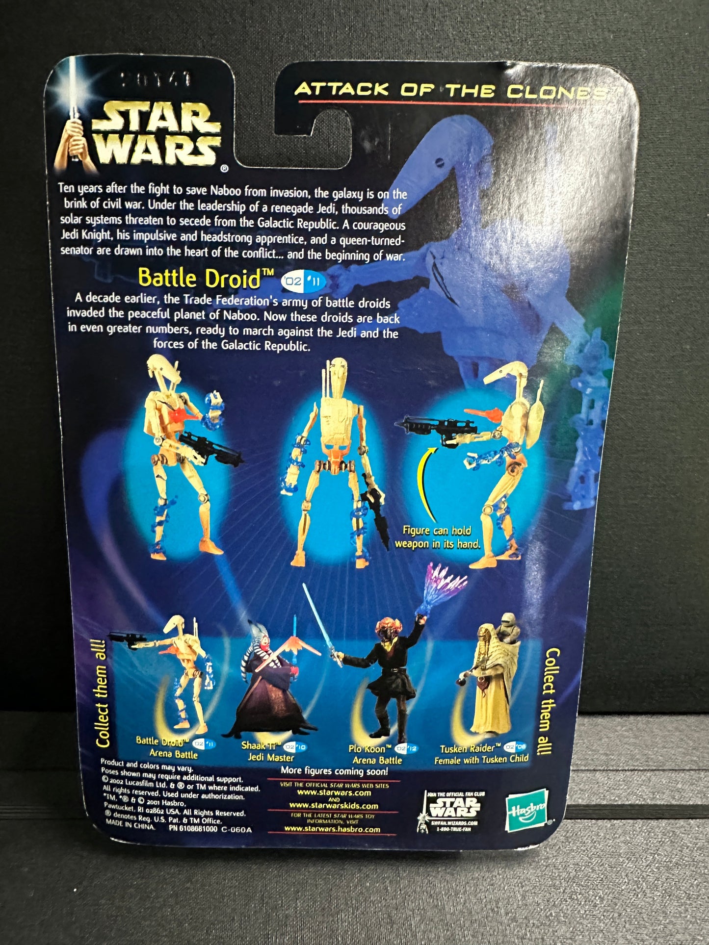 Battle Droid | 2002 Hasbro Star Wars Attack of the Clones 3.75" Figure Hasbro