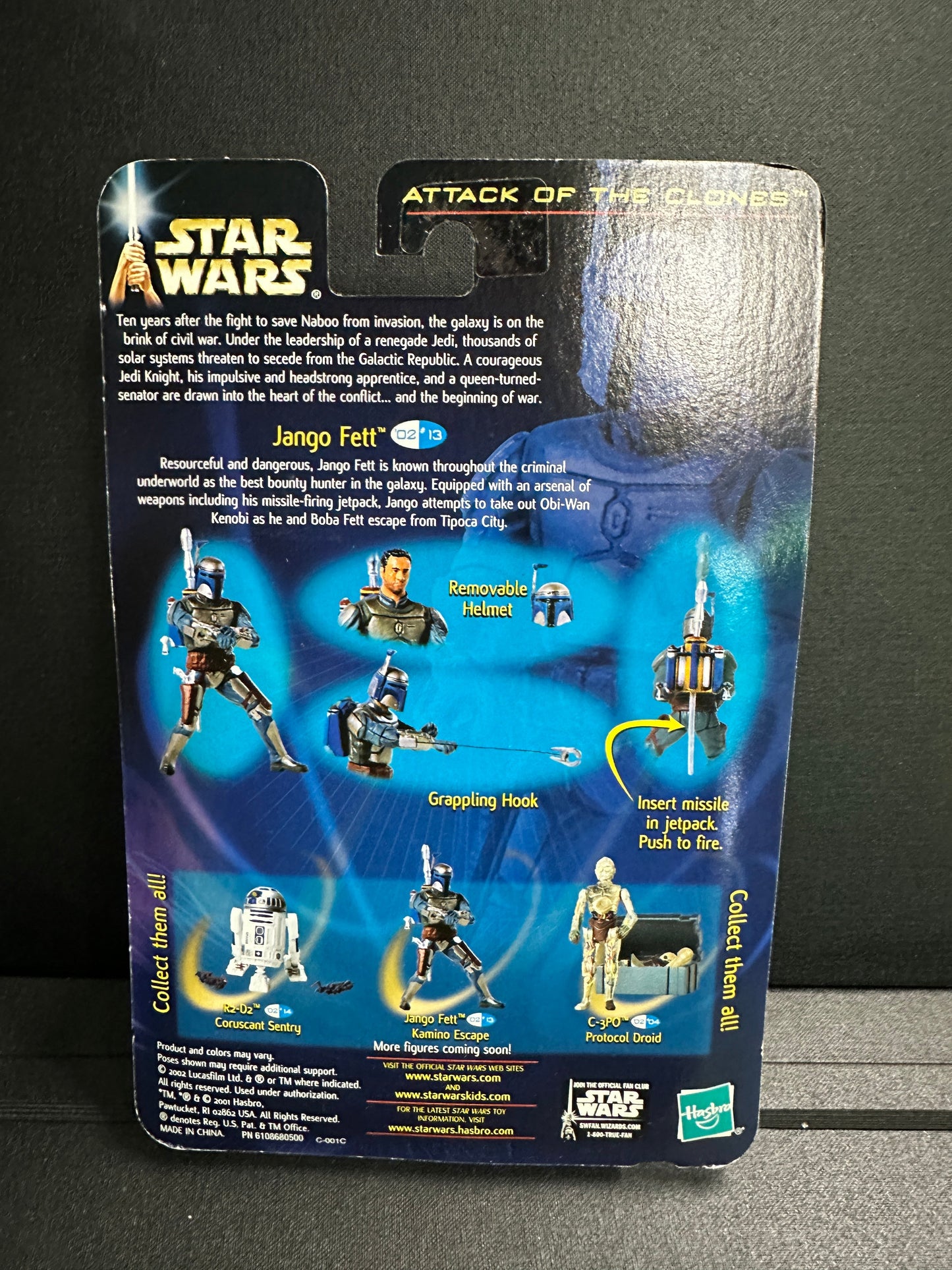 Jango Fett | 2002 Hasbro Star Wars Attack of the Clones 3.75" Figure Hasbro