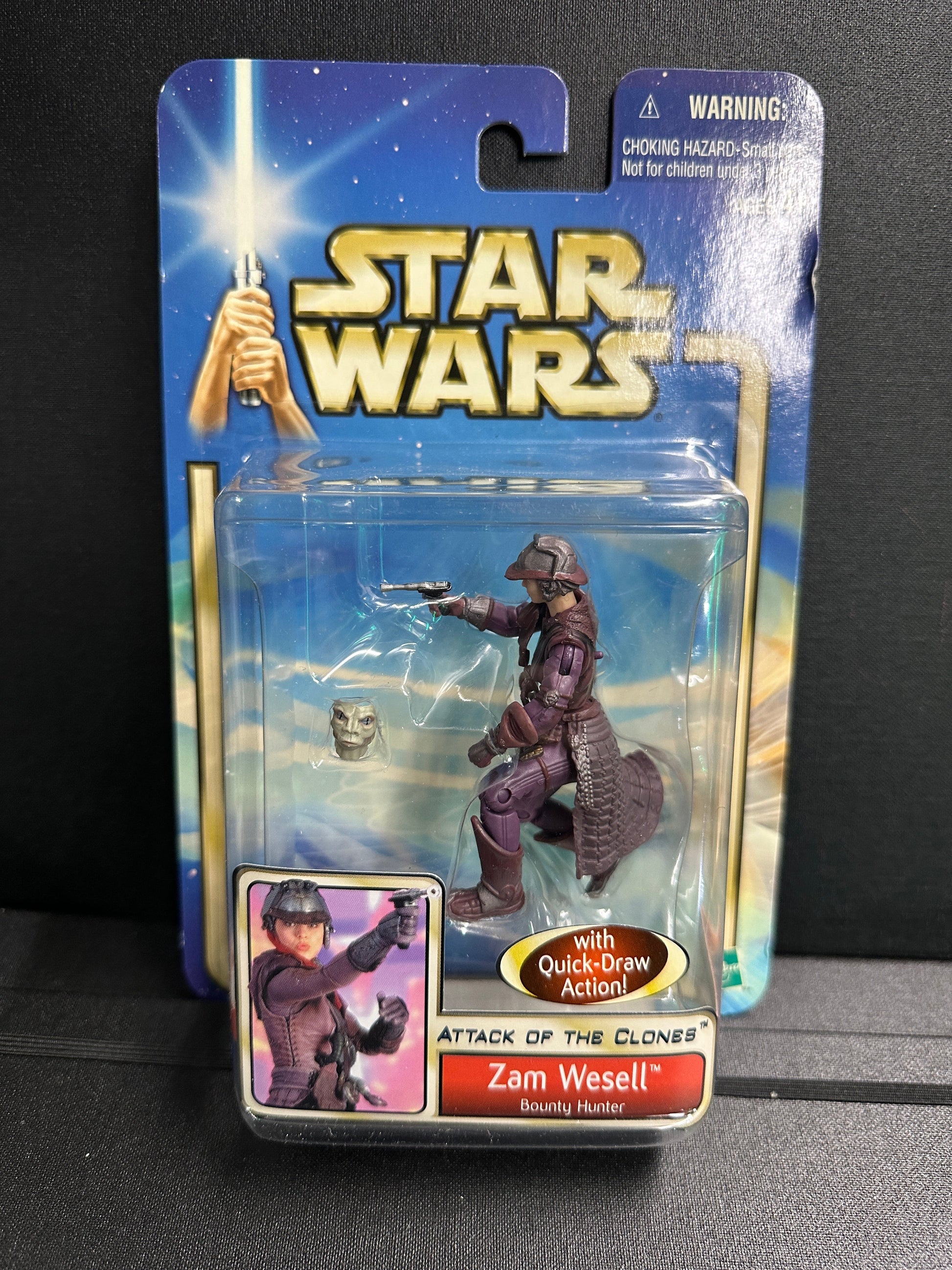 Zam Wesell | 2002 Hasbro Star Wars Attack of the Clones 3.75" Figure Hasbro