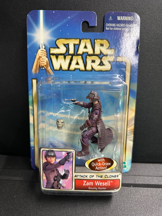Zam Wesell | 2002 Hasbro Star Wars Attack of the Clones 3.75" Figure Hasbro