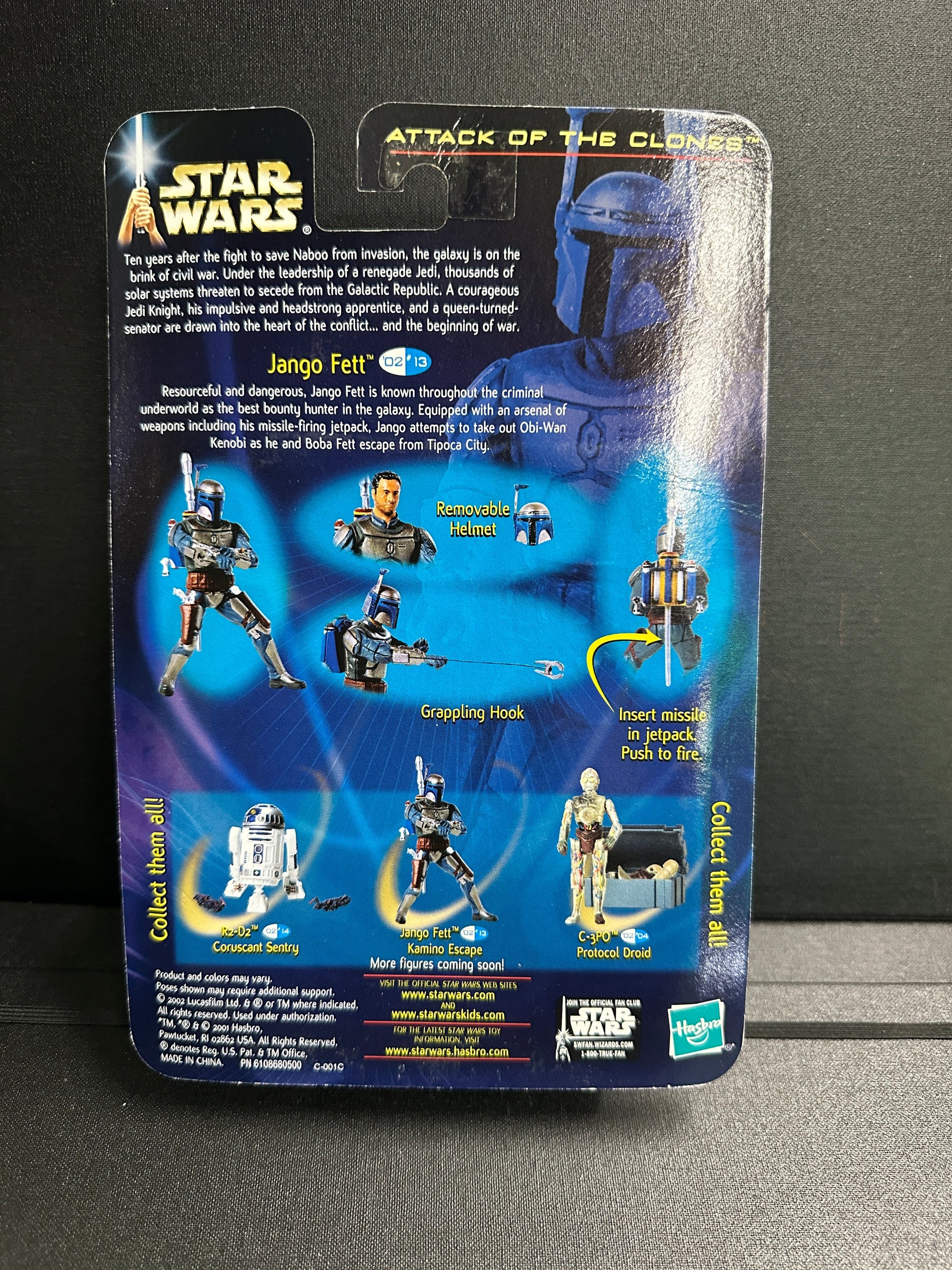 Jango Fett | 2002 Hasbro Star Wars Attack of the Clones 3.75" Figure Hasbro