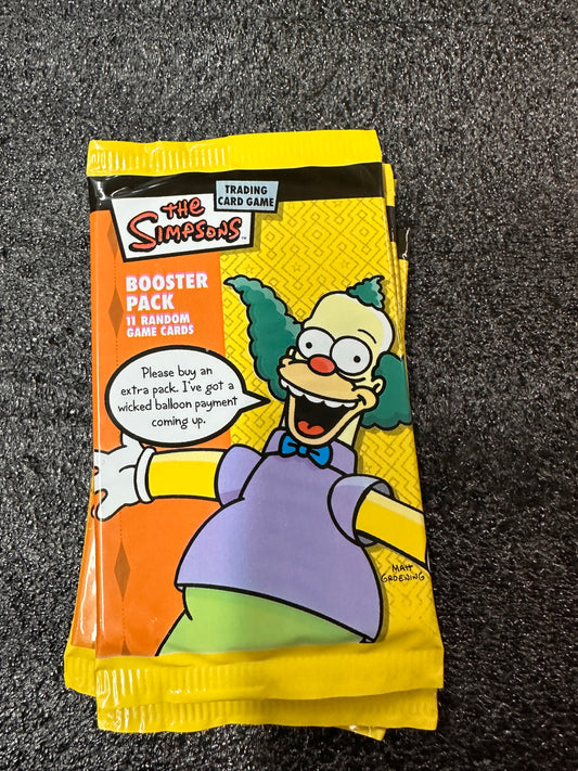THE SIMPSONS TRADING CARD GAME BOOSTER PACK