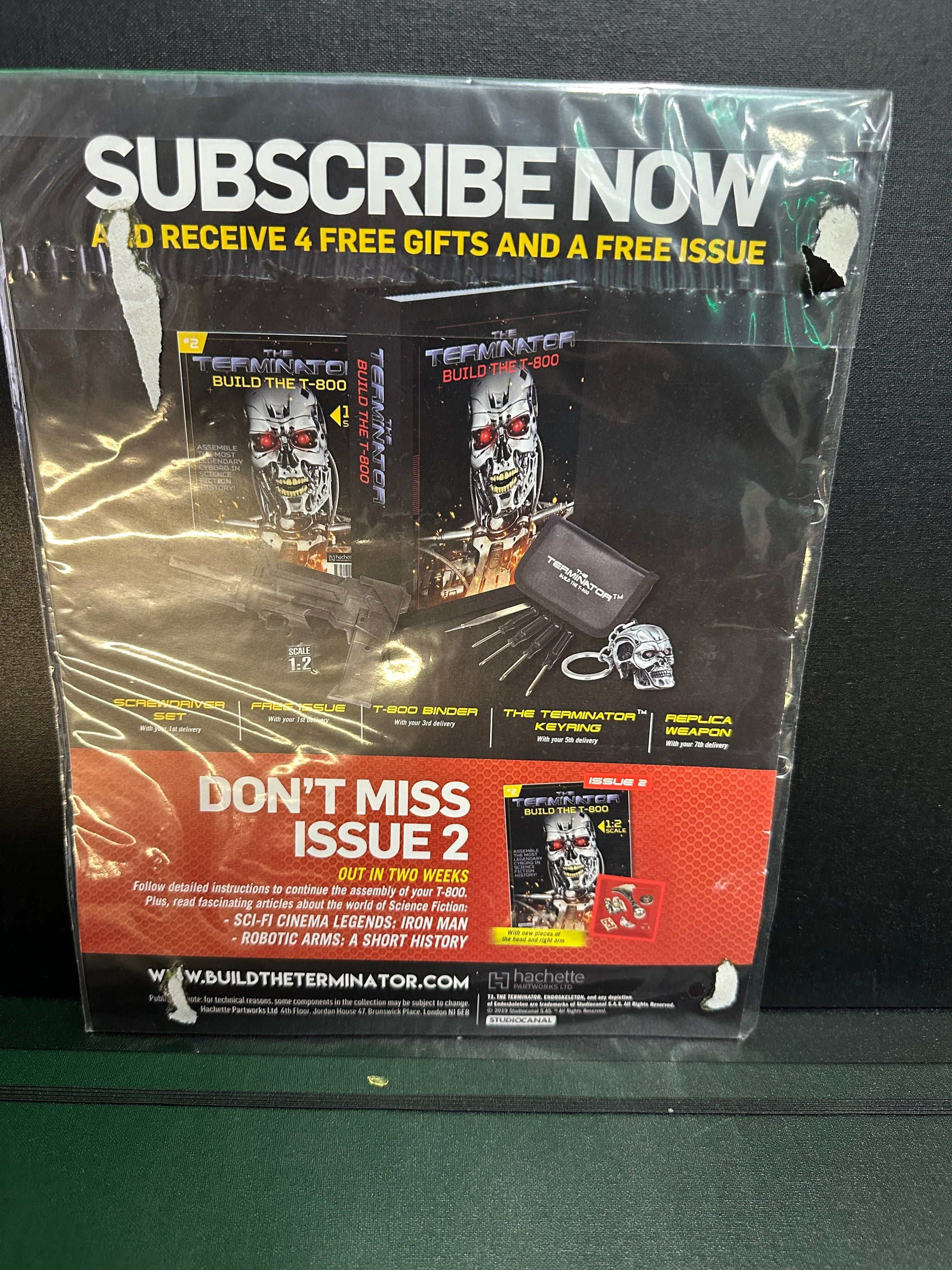 The Terminator: Build the T-800 Kit Magazine #1 and Parts | Hachette Partworks Captain Comics and Collectables Pty Ltd