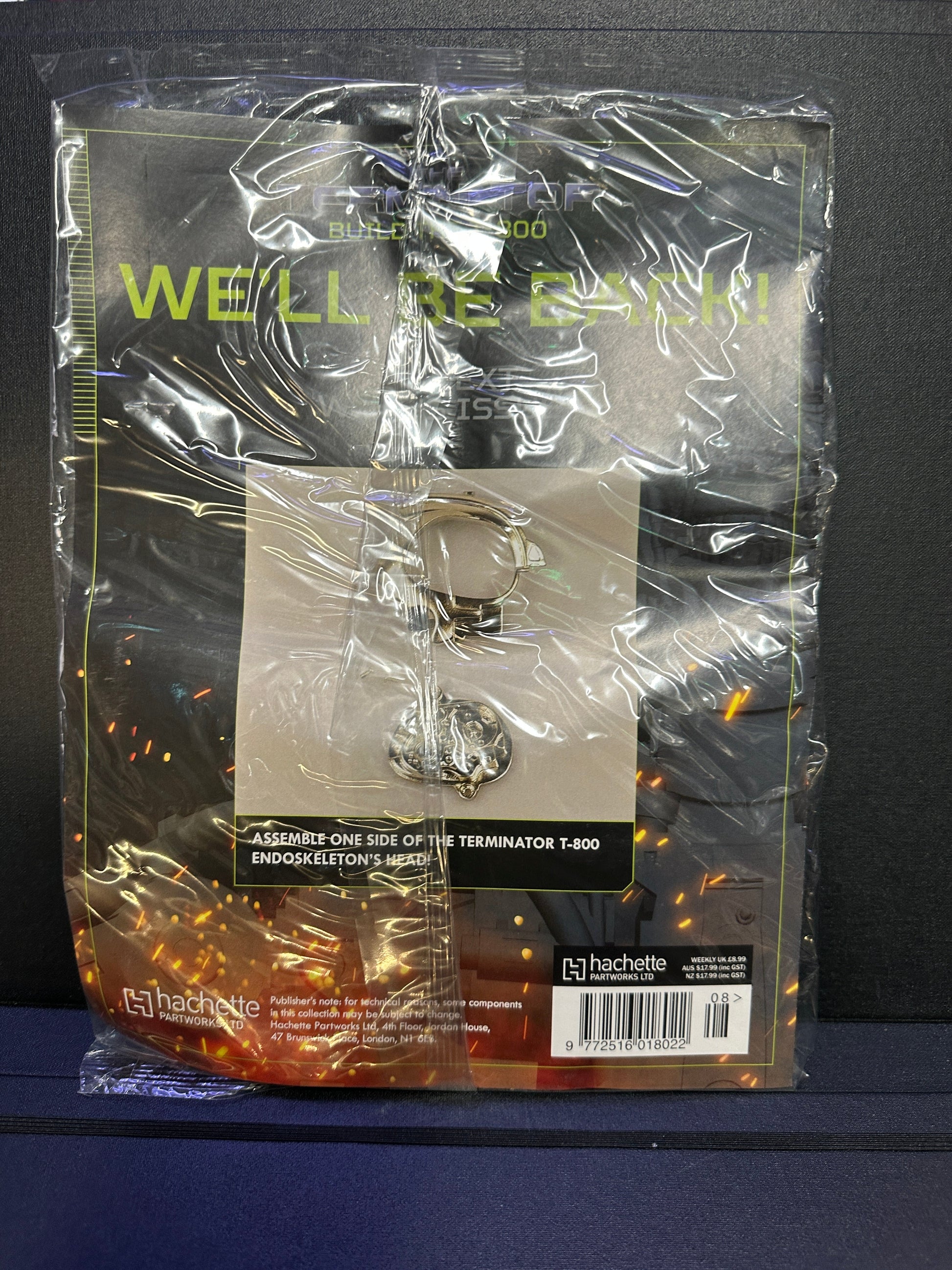The Terminator: Build the T-800 Kit Magazine #8 and Parts | Hachette Partworks Captain Comics and Collectables Pty Ltd