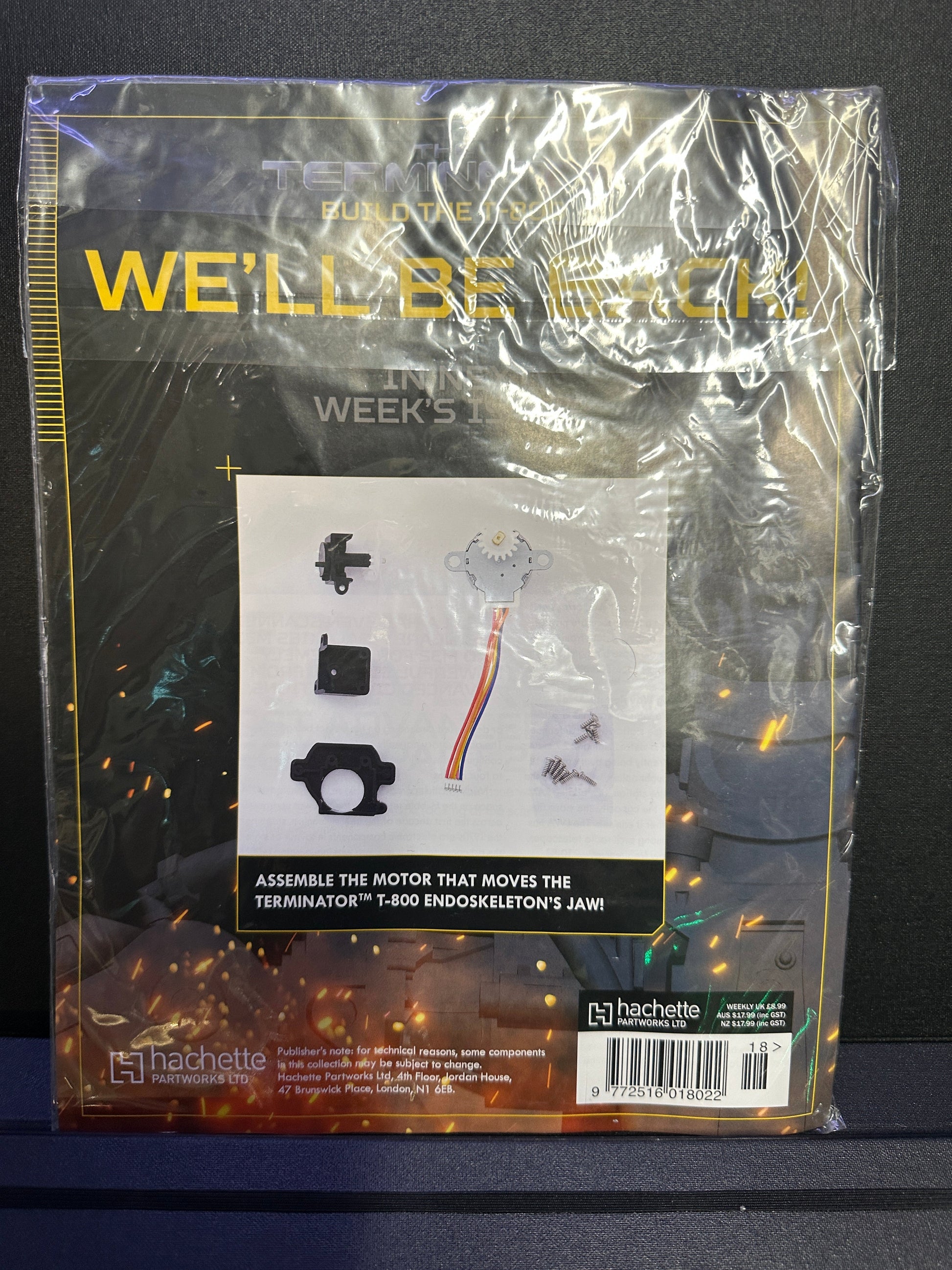 The Terminator: Build the T-800 Kit Magazine #18 and Parts | Hachette Partworks Captain Comics and Collectables Pty Ltd
