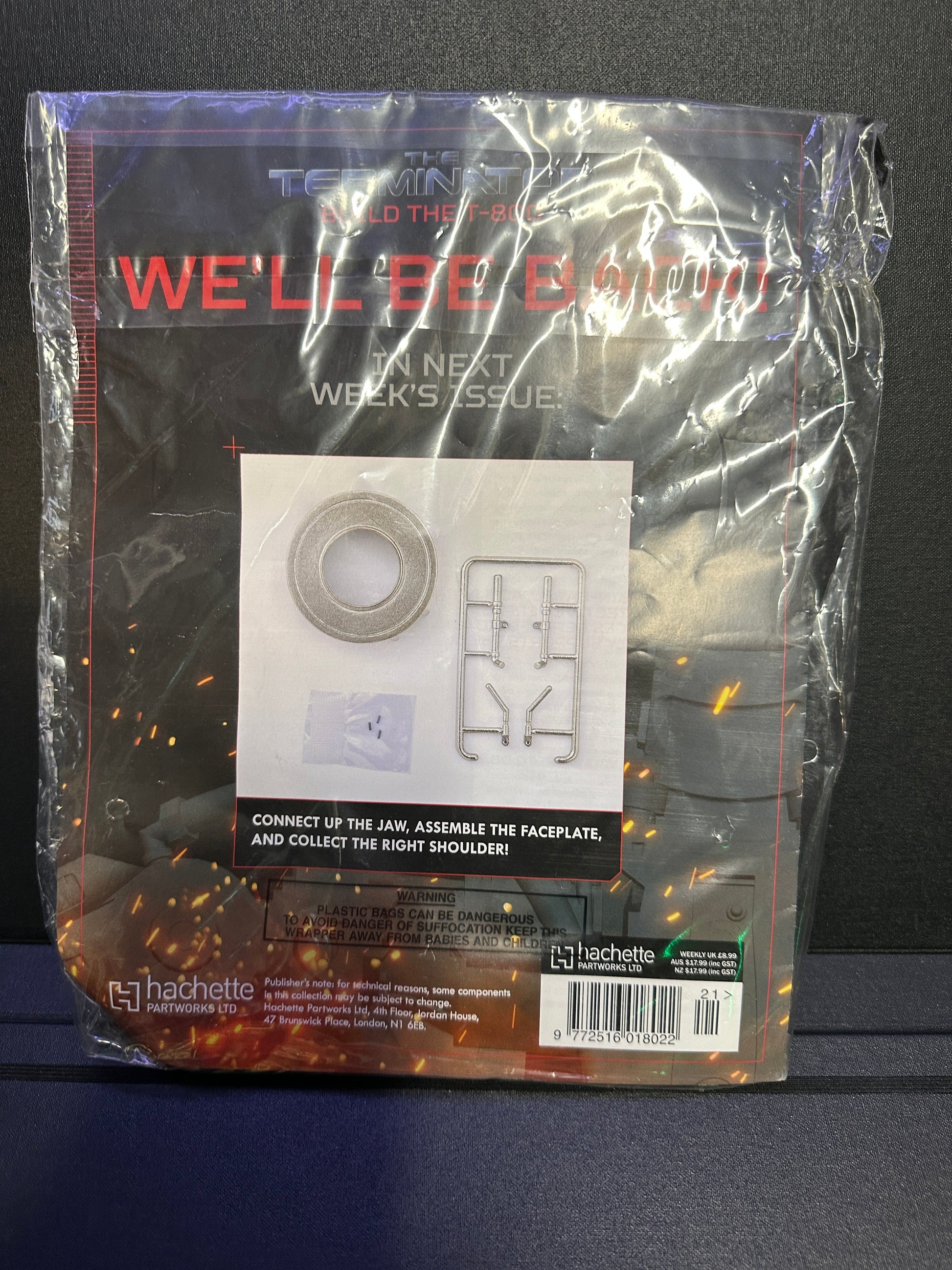 The Terminator: Build the T-800 Kit Magazine #21 and Parts | Hachette Partworks Captain Comics and Collectables Pty Ltd