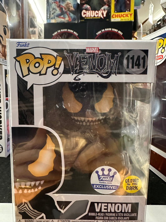 FUNKO POP MARVEL VENOM #1141 EXCLUSIVE GLOW IN THE DARK
