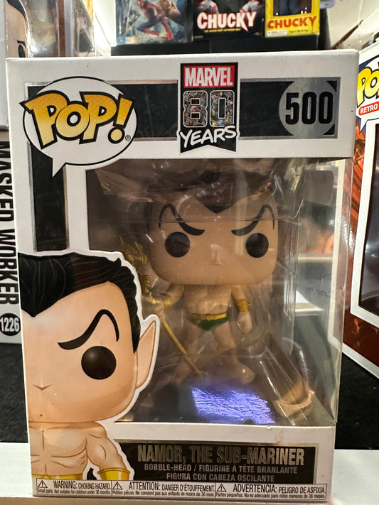 FUNKO POP MARVEL 80 YEARS NAMOR, THE SUB-MARINER #500