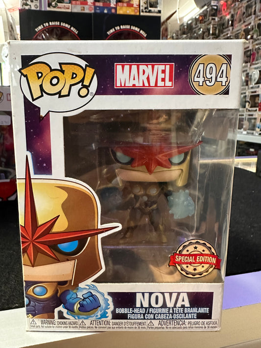 FUNKO POP MARVEL NOVA SPECIAL EDITION # 494
