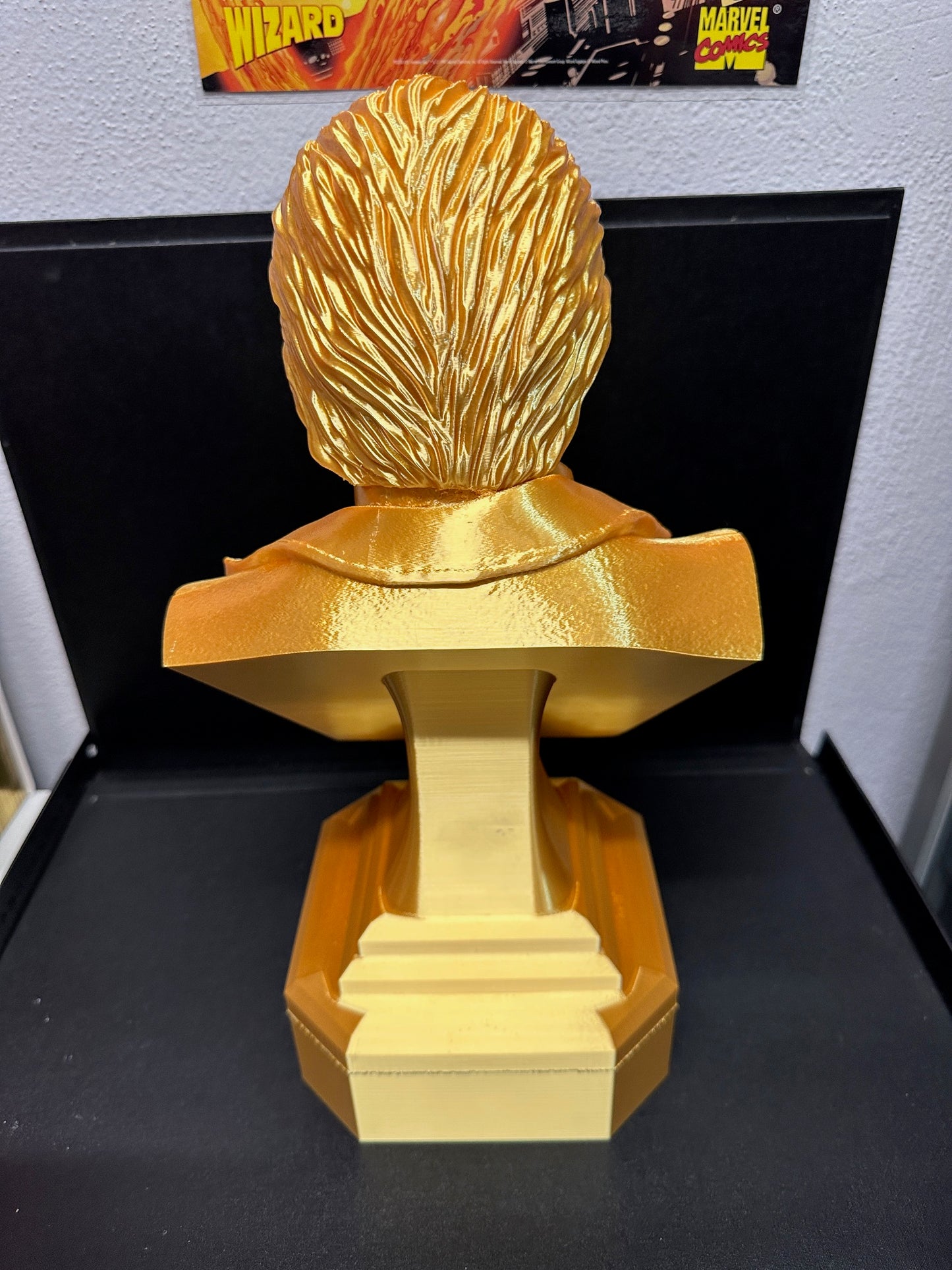 The Godfather Don Vito Corleone Bust Custom Statue - Genco Gold