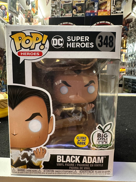 FUNKO POP DC SUPER HEREOS BLACK ADAM #348 BIG APPLE CON