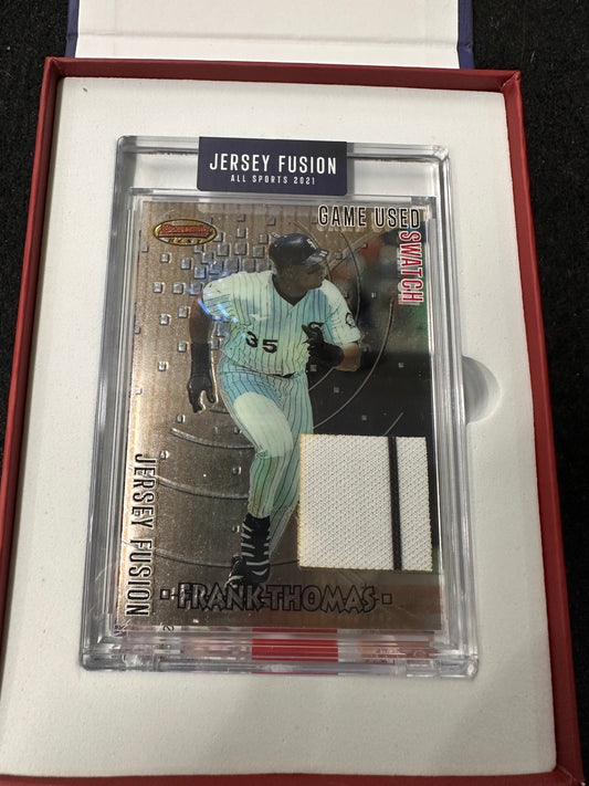 JERSEY FUSION ALL SPORTS 2021 EDITION SPORTS CARDS FRANK THOMAS JF-FT97