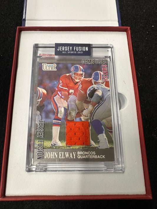JERSEY FUSION ALL SPORTS 2021 EDITION SPORTS CARDS JOHN ELWAY JF-JE92