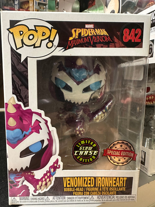 FUNKO POP SPIDER-MAN MAXIMUM VENOM VENOMIZED IRONHEART #842 SPECIAL EDITION